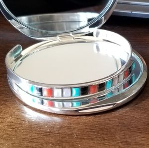 Custom silver and multi stone cuff bracelet